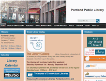 Tablet Screenshot of portlandlibraryct.org